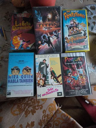 Lote 6 Películas VHS Disney y más