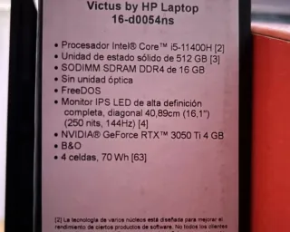 HP Victus 16 i5-11400H RTX 3050