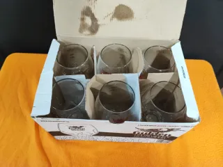 6 Vasos Gulden Draak 50 cl + 6 copas maredsous