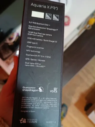 Caja Aquaris X PRO BQ