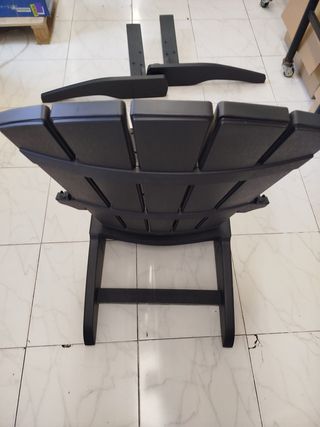 Keter Alpine Adirondack - Sillas de resina para exteriores con portavasos, perfectas para playa, piscina y asientos de hogueras