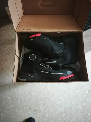 Botas Alpinestars CR-X Drystar Negras Rojas