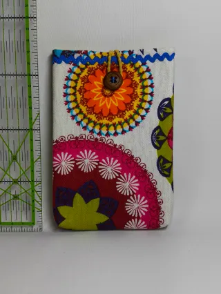 Funda pasaporte tela mandala