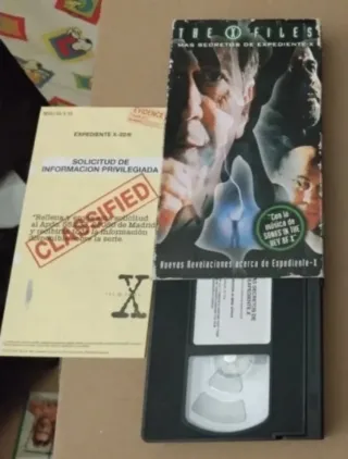 Expediente X cinta VHS promocional