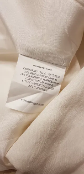 Traje Blanco Purificación García