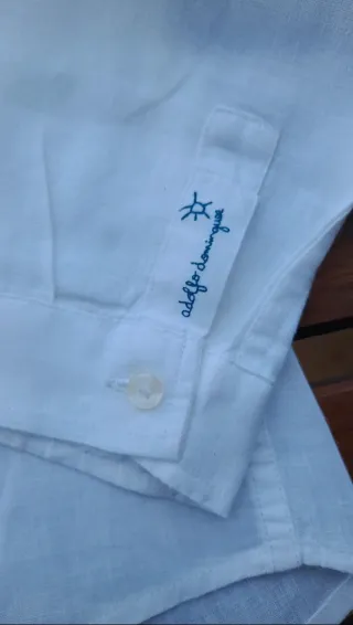 Camisa blanca manga larga