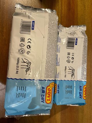 Pasta modelar Jovi Air Dry Blanca 1.5kg