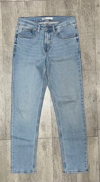 Vaqueros Zara Talla 38 Azul Claro