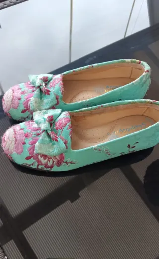 Traje de Fallera verde y rosa