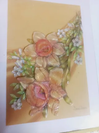 Láminas 3D Relieve Flores