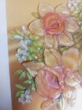 Láminas 3D Relieve Flores