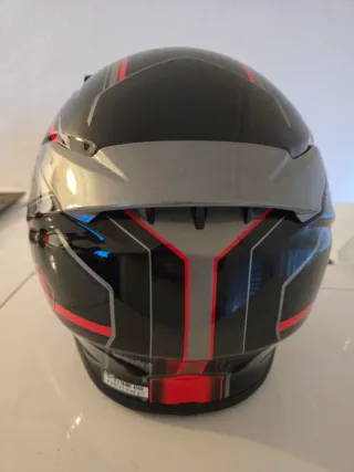 Casco Shoei Negro y Rojo