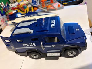 Coche Policía y Barca Playmobil
