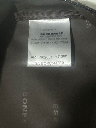 Beauty case Borbonese beige/nero