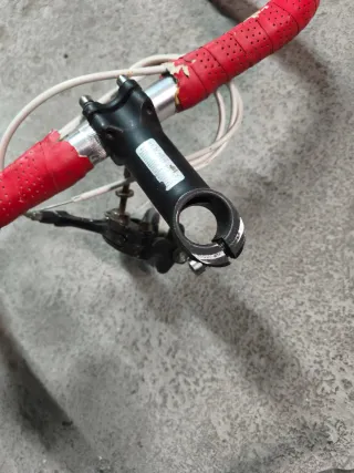 Manillar Bicicleta Carretera Rojo