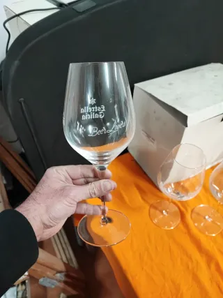 Conjunto 6 copas Cerveza Estrella Galicia