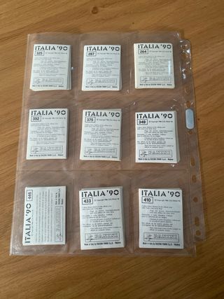 Cromos Panini Mundial Italia 90