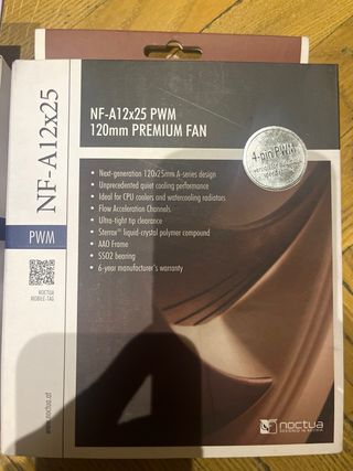 2 Ventiladores Noctua NF-A12x25 PWM Marrón