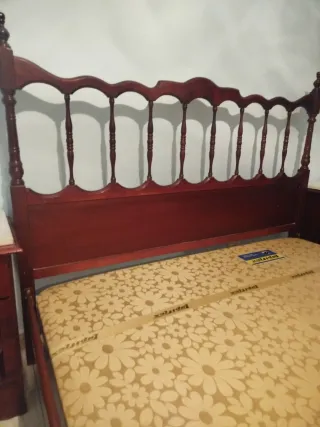 Dormitorio completo madera caoba