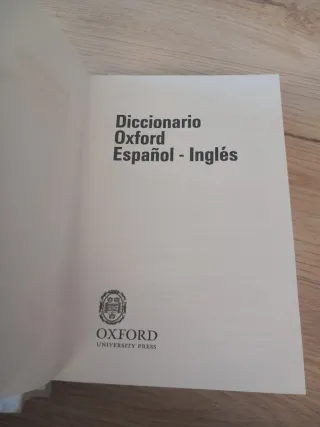 Diccionario Oxford inglés-español. Español-inglés