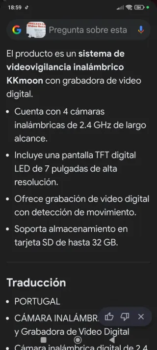 Cámara Digital Inalámbrica TEKA 4 Cámaras