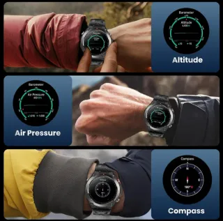 Smartwatch GPS 1.45 Negro