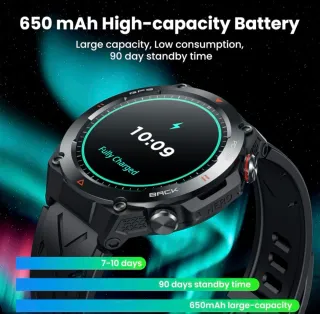 Smartwatch GPS 1.45 Negro