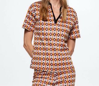 Conjunto retro Mango estampado