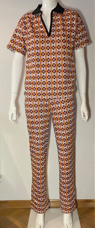 Conjunto retro Mango estampado