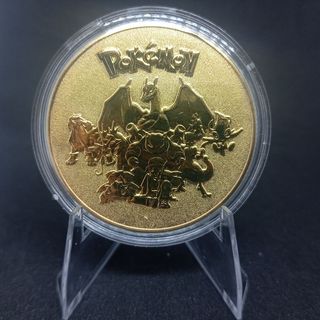 POKÉMON MONEDA DE COLECCIÓN BAÑADA EN ORO