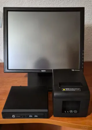 TPV Táctil 17" con Mini PC HP + Impresora 80mm