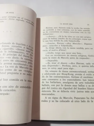 1ª EDICIÓN (1963) La Dulce Vida - Lo Duca /Fellini