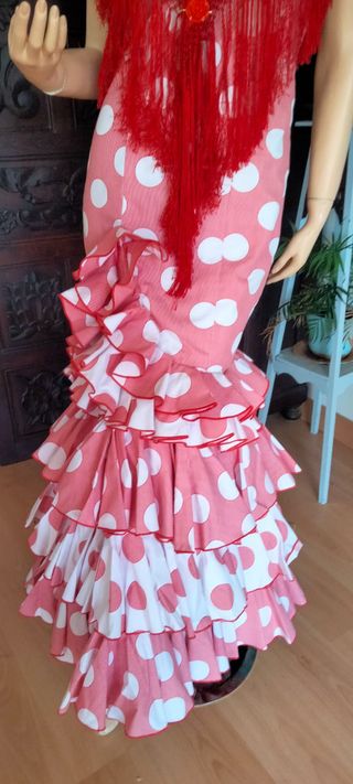 Traje Flamenca El Clavel T34-36/ 14a 16 años