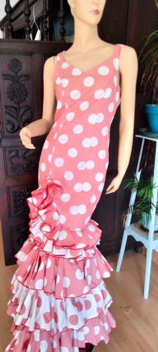Traje Flamenca El Clavel T34-36/ 14a 16 años