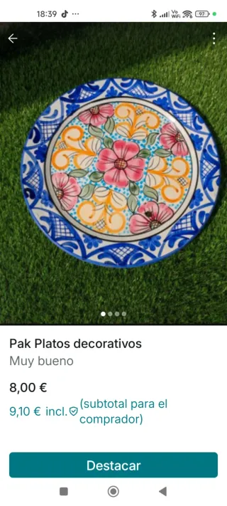 Lote Decoración Jardín Cerámica