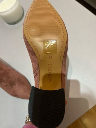 Botines Marrones Tacón Dorado