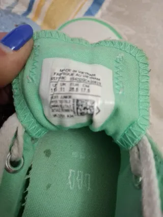 Converse niña verde talla 28.5