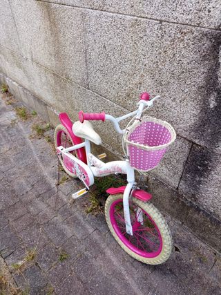Bicicleta Infantil Hello Kitty Blanca