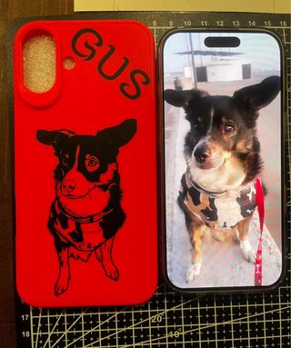 Pegatina personalizada perro GUS