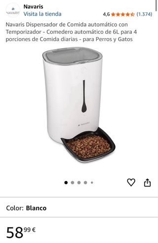 Comedero automático para mascotas 6l