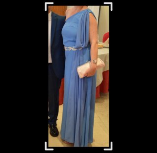 Vestido invitada boda azul