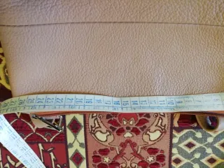 Borsa tracolla vera pelle color biscotto