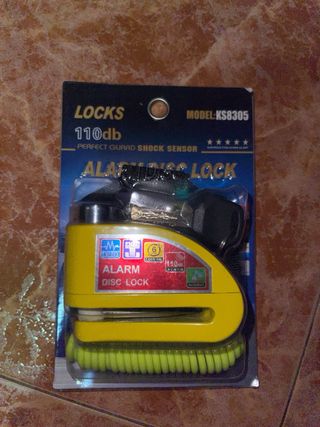Candado Antirrobo Alarma Moto
