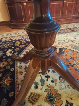 Mesa redonda madera extensible