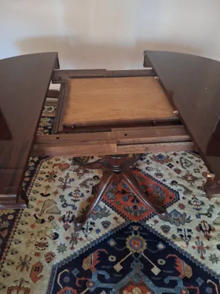 Mesa redonda madera extensible