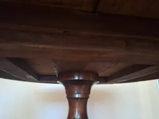 Mesa redonda madera extensible