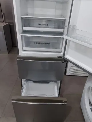 Nevera Haier 3 puertas en Inox