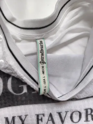 Camiseta blanca lentejuelas Together