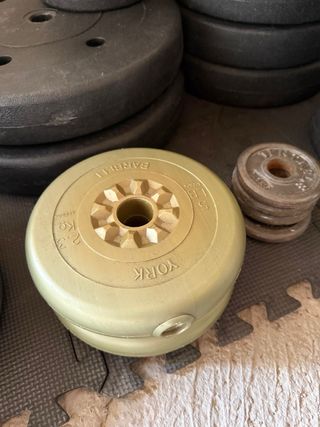 Pack gimnasio completo +100kg pesas, barras, banco