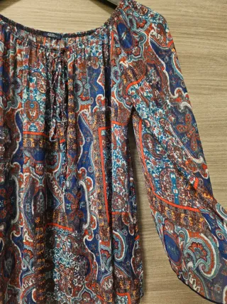 Blusa donna fantasia floreale taglia unica